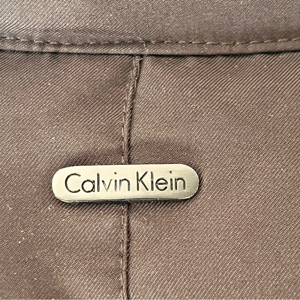 Calvin Klein Women's XS Black Puffer Coat Short Zipper Snap Closure Faux Fur - Picture 3 of 14